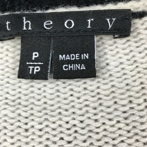 Theory Wool Colorblock Angine S Loryelle Turtleneck Sweater - Size XS - Picture 9 of 12